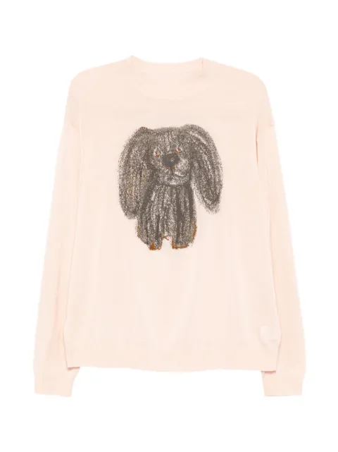 JNBY puppy-embroidered top Pink 5Q2310500