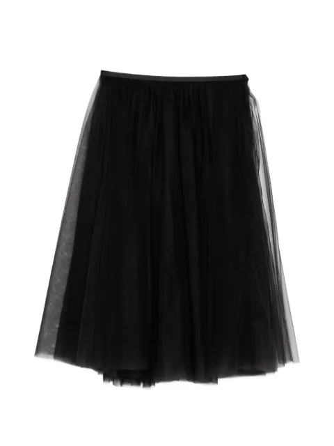JNBY layered mesh midi skirt Black 5Q1D15700