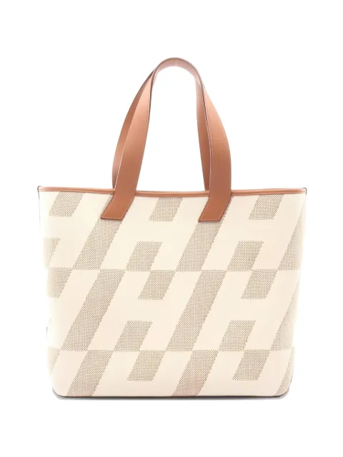 Hermès Pre-Owned 2021 GM geometric-pattern tote bag Neutrals 1036808Z