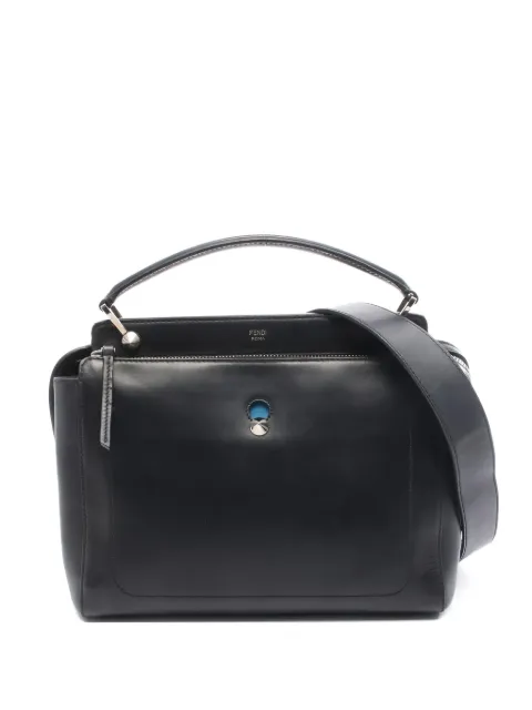 Fendi Pre-Owned 2000s Dot Com leather tote bag Black 1036894