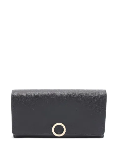 Bvlgari Pre-Owned 2010s large Bvlgari Bvlgari leather wallet Black 1036484