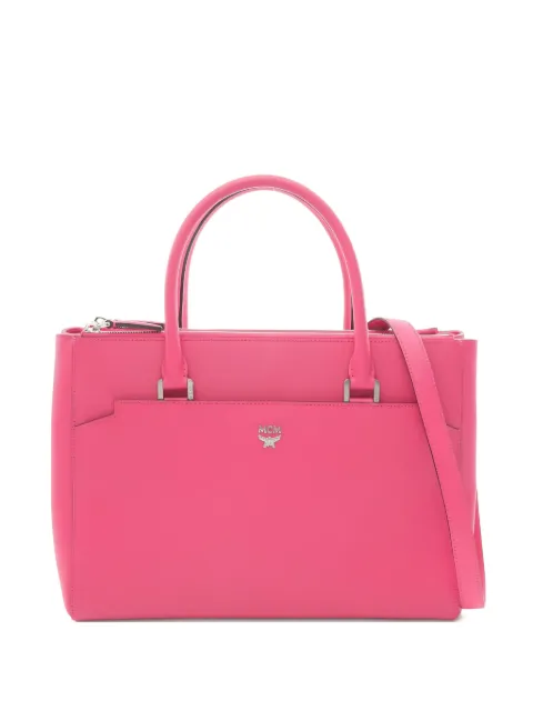 MCM Pre-Owned 2010s two-way leather tote bag Pink 1033814