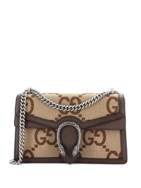 Gucci Pre-Owned Dionysus Bag Jumbo GG Canvas Small shoulder bag Brown GS0C43OACOGV9IXS