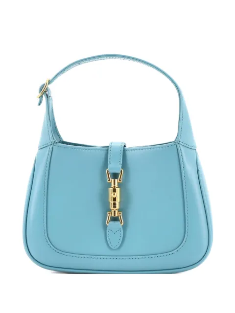 Gucci Pre-Owned Jackie 1961 Leather Mini hobo bag Blue KFQ4OLLF48ZZI5HH