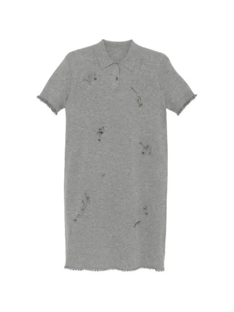 JNBY arrow-embellished mini dress Grey 5Q2G12010