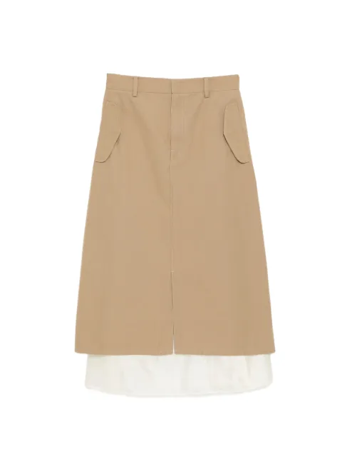 JNBY layered midi skirt Neutrals 5Q2D11610