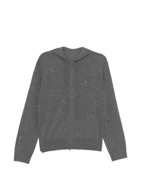 JNBY tassel knitted hoodie Grey 5Q1310770
