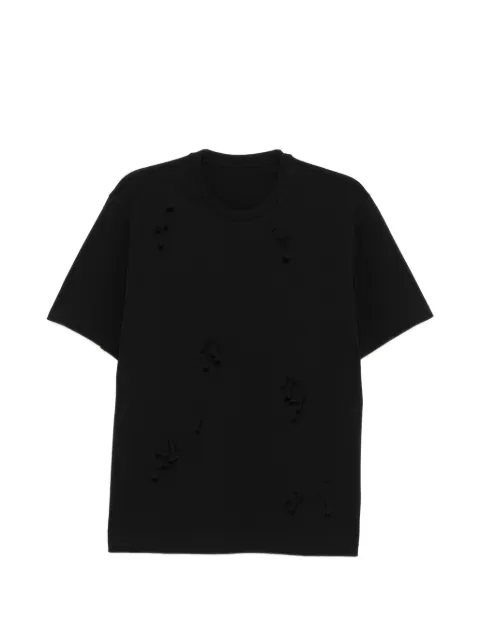 JNBY 3D flower cotton T-shirt Black 5Q2113050