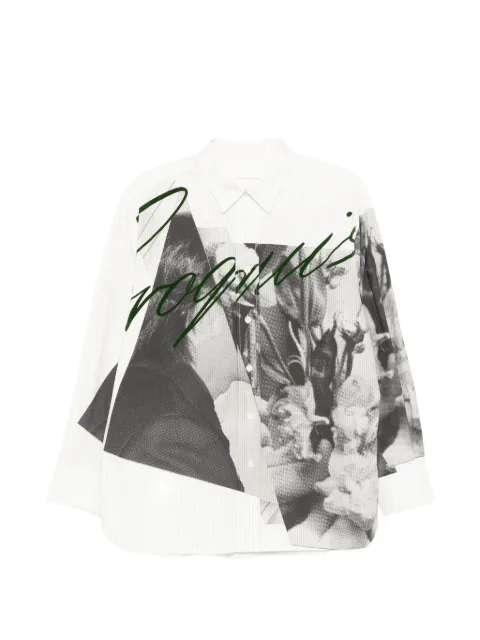 CROQUIS graphic-print shirt White 9Q2210020