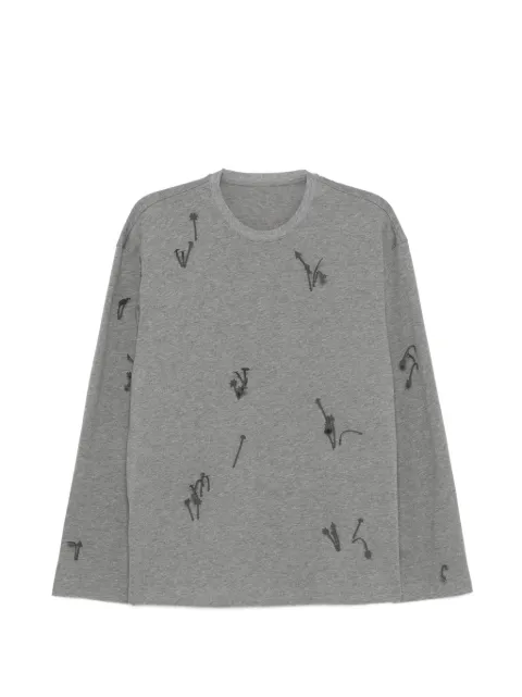 JNBY appliqué T-shirt Grey 5Q2113080