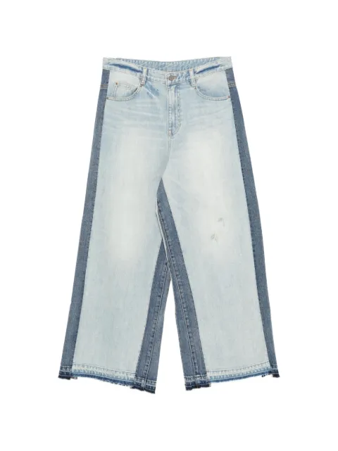 JNBY colour-block wide-leg jeans Blue 5Q2E14960