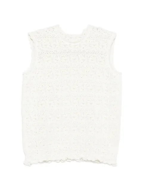 JNBY jacquard vest White 5Q1313150