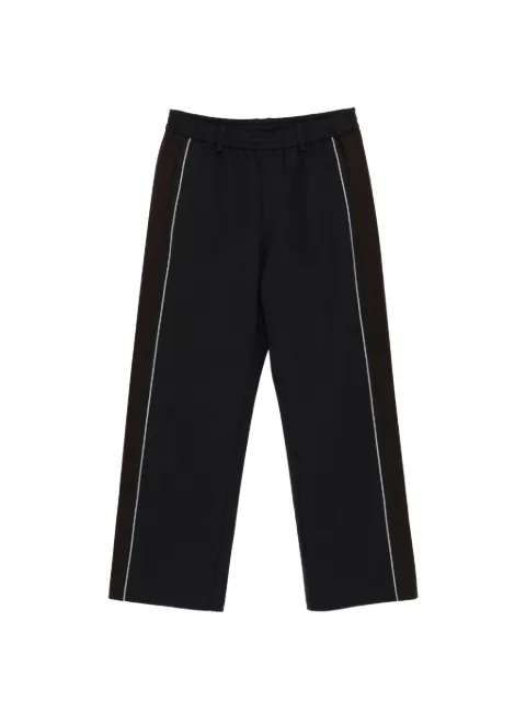 CROQUIS straight knitted casual trousers Black 9Q1E14190