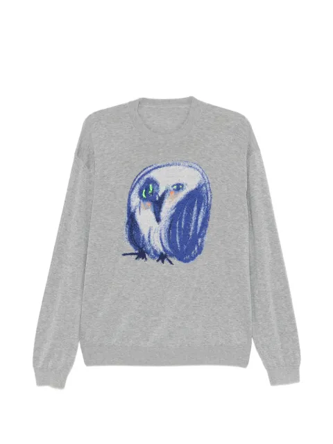 JNBY bird-embroidered top Grey 5Q2310500