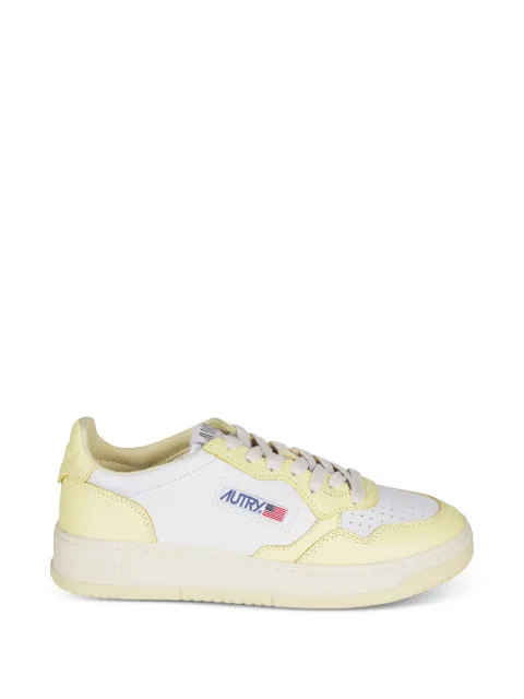 Autry panelled leather sneakers White AULWWB63