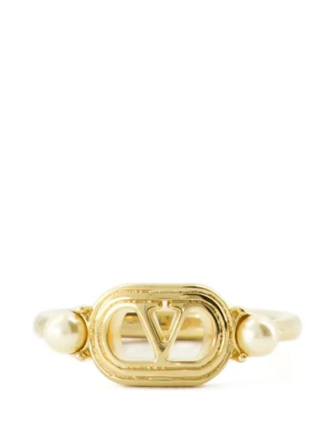 Valentino Garavani vlogo ovalette ring Gold WJ0BI2UXM