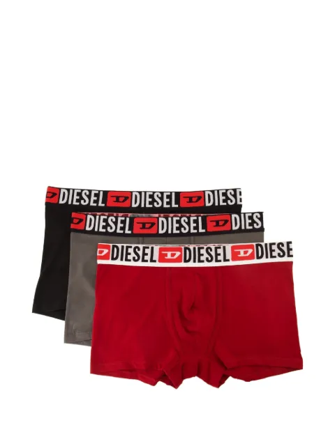 Diesel three-pack of all-over logo waist boxers Red 00ST3V0DDAI