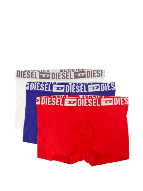 Diesel three-pack of stretch cotton boxer briefs with tonal waistband White A220830EGCI