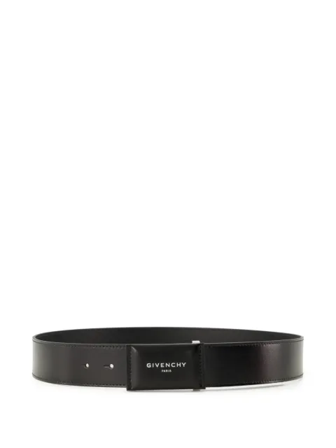 Givenchy buckle logo leather belt Black BK407MK21N