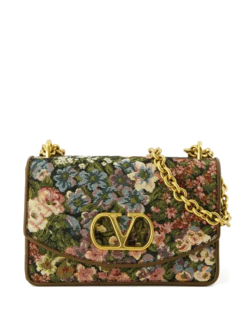 Valentino Garavani Vain floral appliqué shoulder bag Green WB0R17JCK