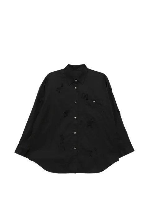 JNBY appliqué shirt Black 5Q2213020