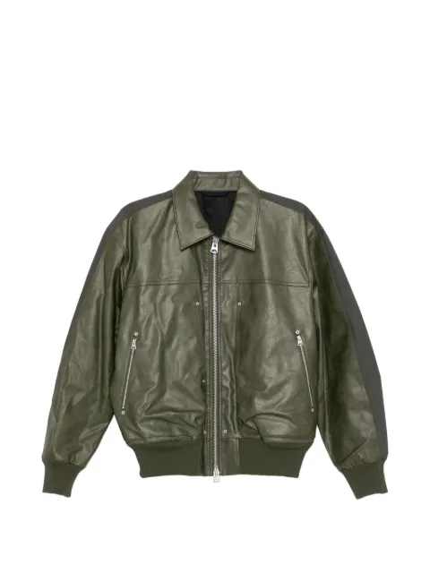 CROQUIS faux-leather jacket Green 9Q1T12960