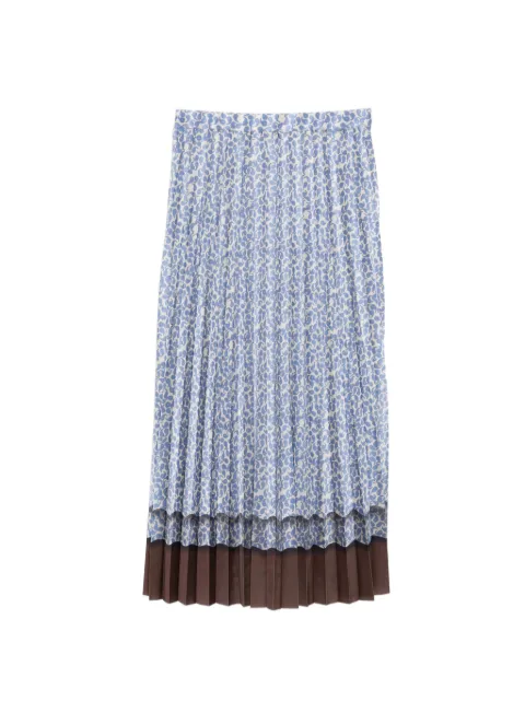 JNBY paisley-print midi skirt Blue 5Q1D12730