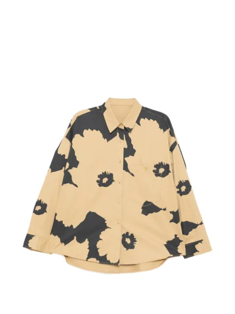 LESS floral-print shirt Neutrals 2Q1215910