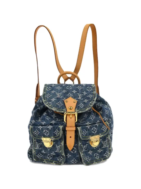 Louis Vuitton Pre-Owned 2006 GM Sac a Dos Monogram denim backpack Blue 134989