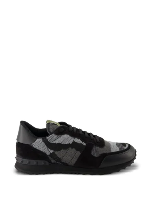 Valentino Garavani mesh fabric camouflage Rockrunner sneakers Black SS0723QRK