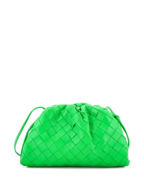 Bottega Veneta Pre-Owned The Pouch Intrecciato Nappa Mini crossbody bag Green 4HPB0WNUP9OE33D7
