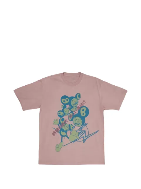 Travis Scott x Fragment x Takashi Murakami round-neck T-shirt Pink TSUC29