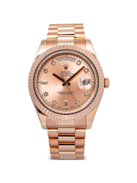 Rolex Day-Date II 41mm watch Pink 218235