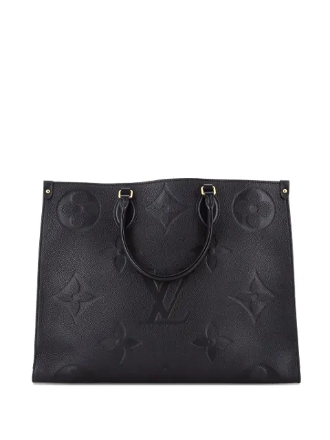 Louis Vuitton Pre-Owned OnTheGo Monogram Empreinte Giant GM tote bag Black 3ZSJW08QDU2MOITW
