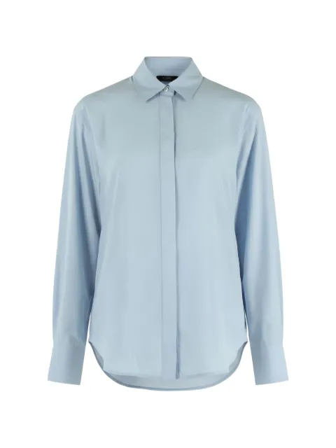 PINKO gathered shirt Blue 105434A3DL