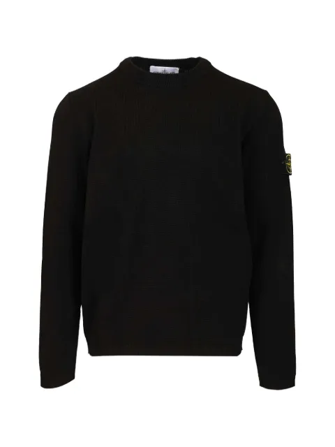 Stone Island 5100023 micro-stitch soft-organic cotton Black L1S155100023S01B2