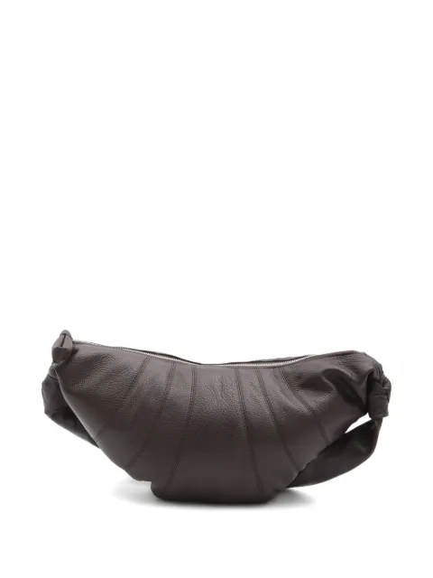 LEMAIRE medium Croissant bag in leather Brown BG0001LL0018