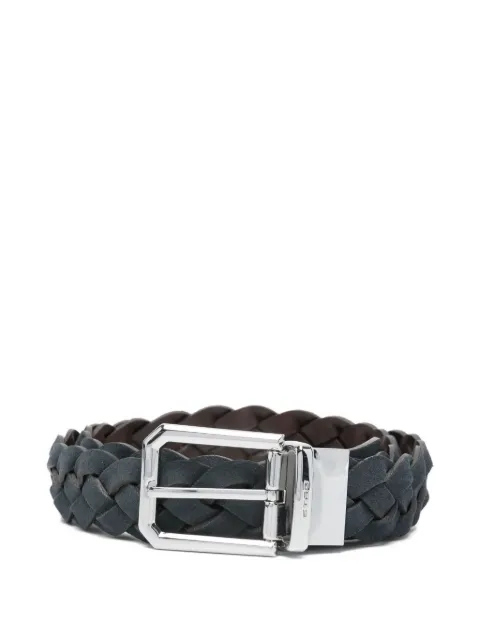 ETRO braided-leather buckle belt Blue MP3C0002AE326