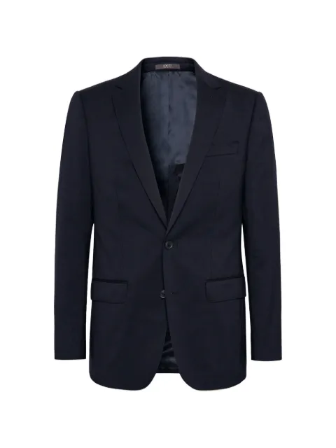 Boggi Milano stretch knitted wool jacket Blue BO23C001302