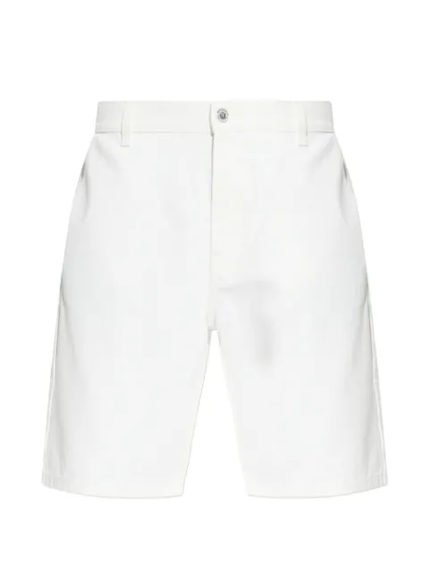 Balmain logo-patch denim shorts White GH1MA045DG14