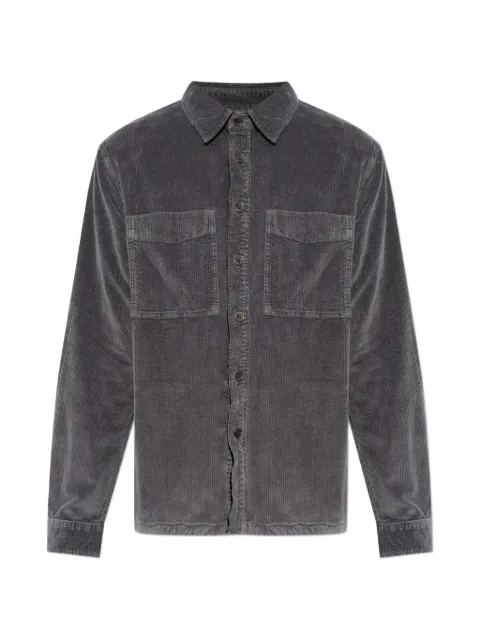PS Paul Smith patch-pocket corduroy shirt Grey M2R413ZV22542