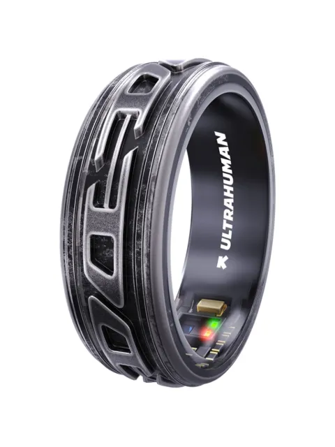Diesel logo-embossed smart ring Grey UH00020PHIN
