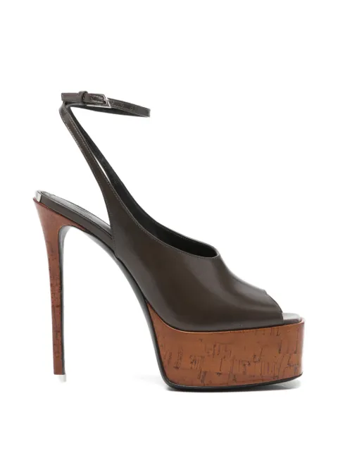 The Attico Ornella platform sandals Brown 260WSH00911LBT019AA