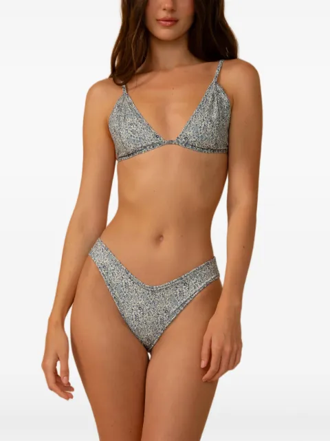 MONTCE Kiki floral-print bikini top Blue BT1117
