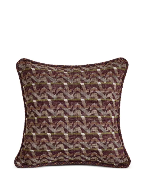 Soho Home Fulton patterned rope-trim cushion Brown 78134909