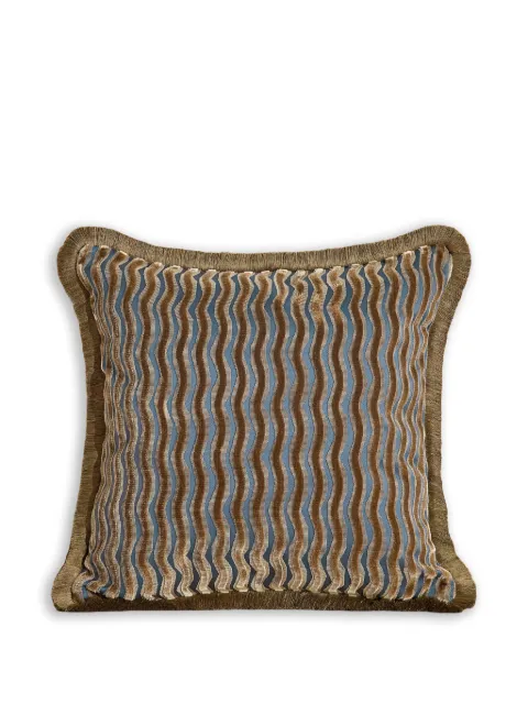 Soho Home Teuser fringed square cushion Brown 78134817
