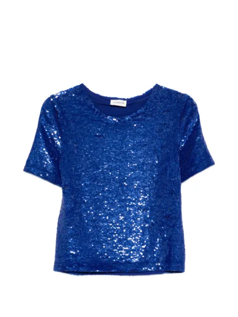 P.A.R.O.S.H. sequin-embellishment blouse Blue GONG26D311705
