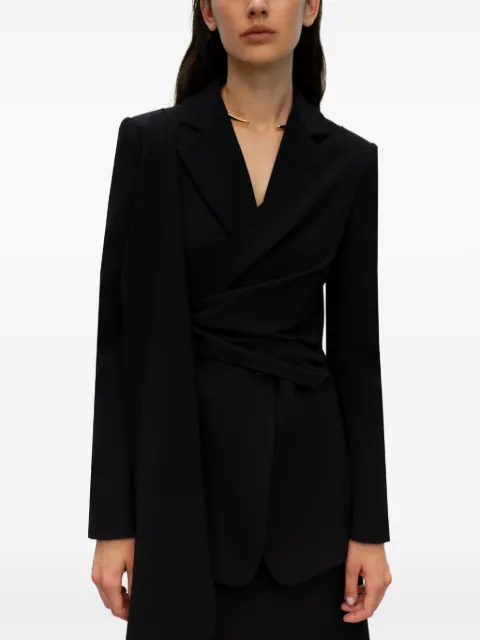 ELY ELY draped blazer Black 268SHATTY