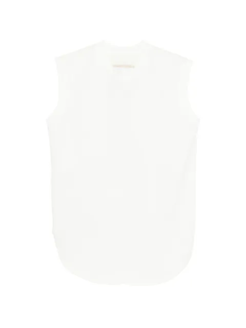 LITKOVSKA sleeveless tank top White T07SS26