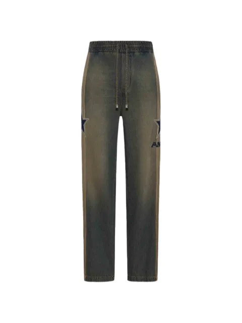 AMIRI sport denim track pants Blue AMBMJE1037